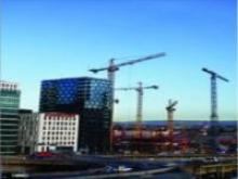 Picture of sky scrapers and cranes